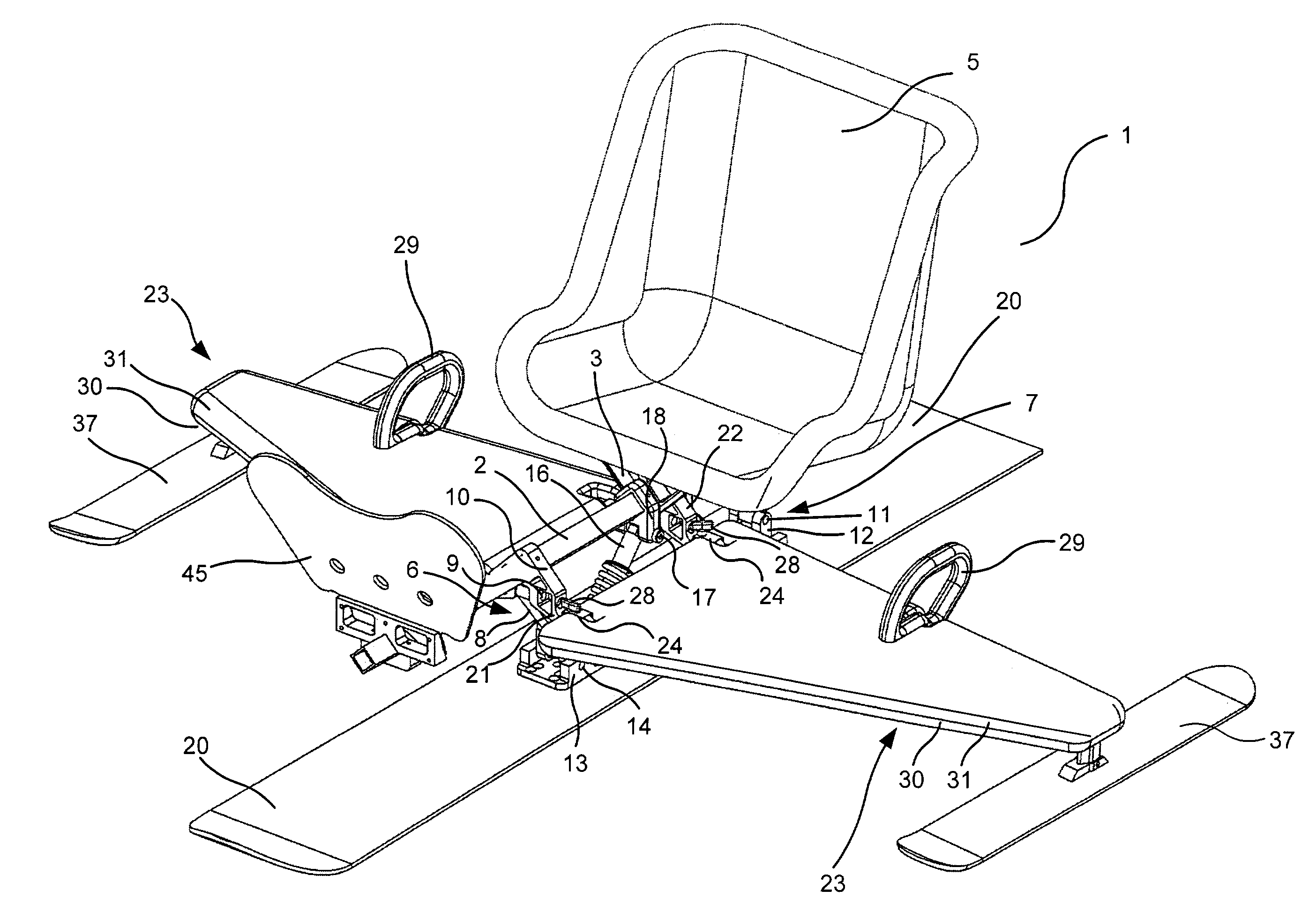 Maneuverable and brakeable high performance snow sled