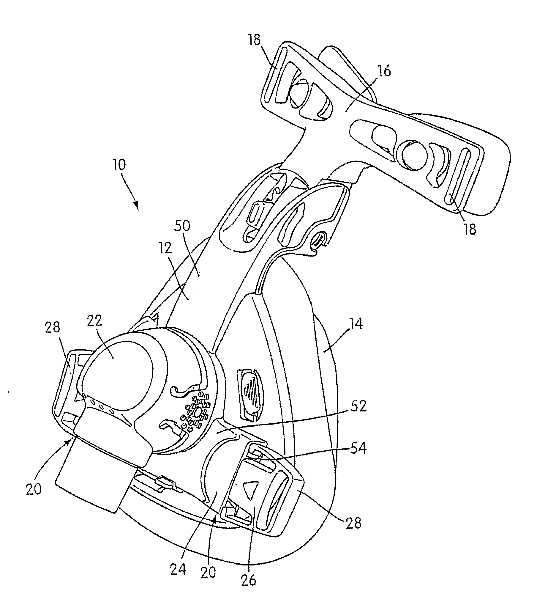 Headgear connection assembly for a respiratory mask assembly