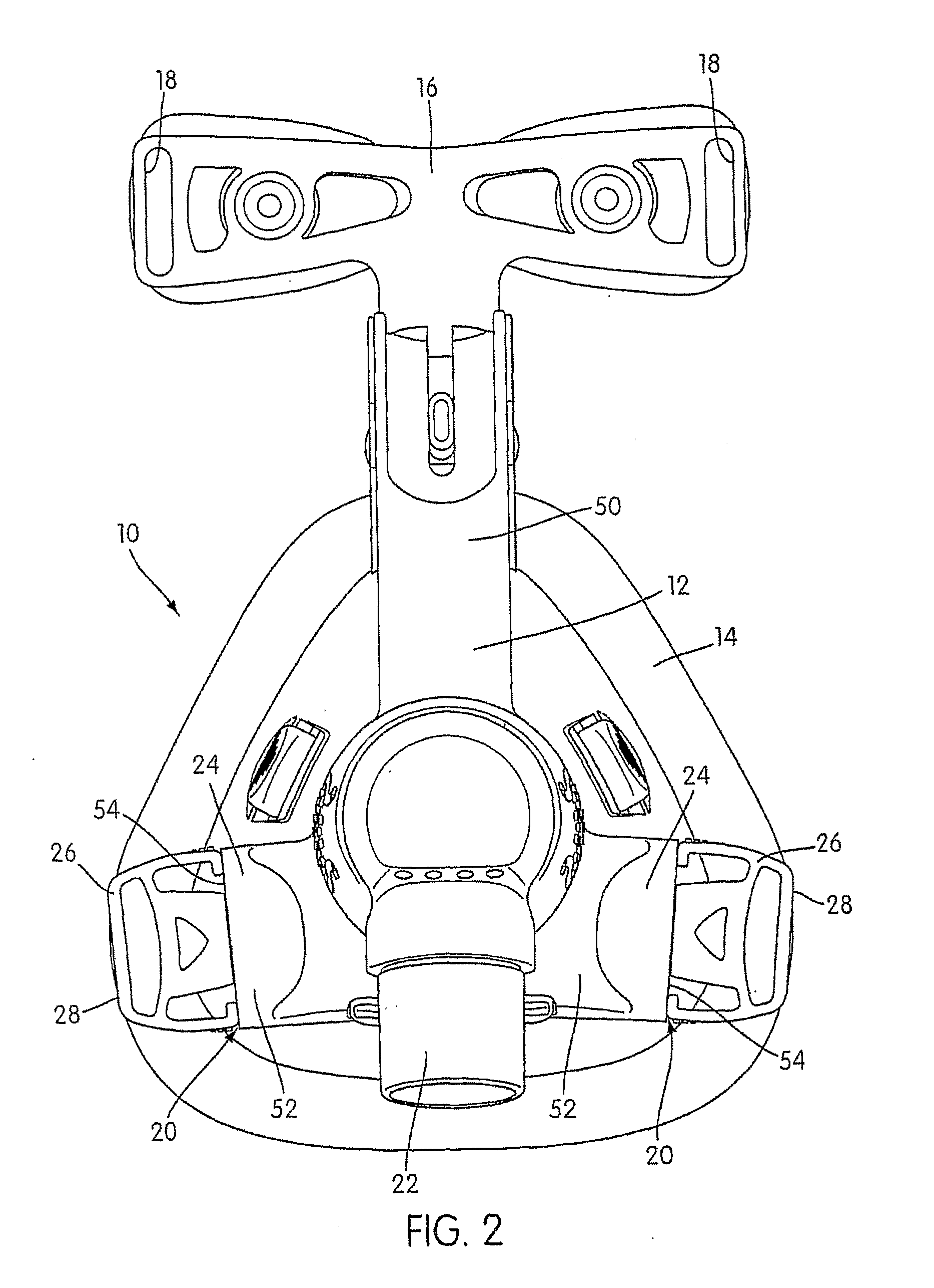 Headgear connection assembly for a respiratory mask assembly