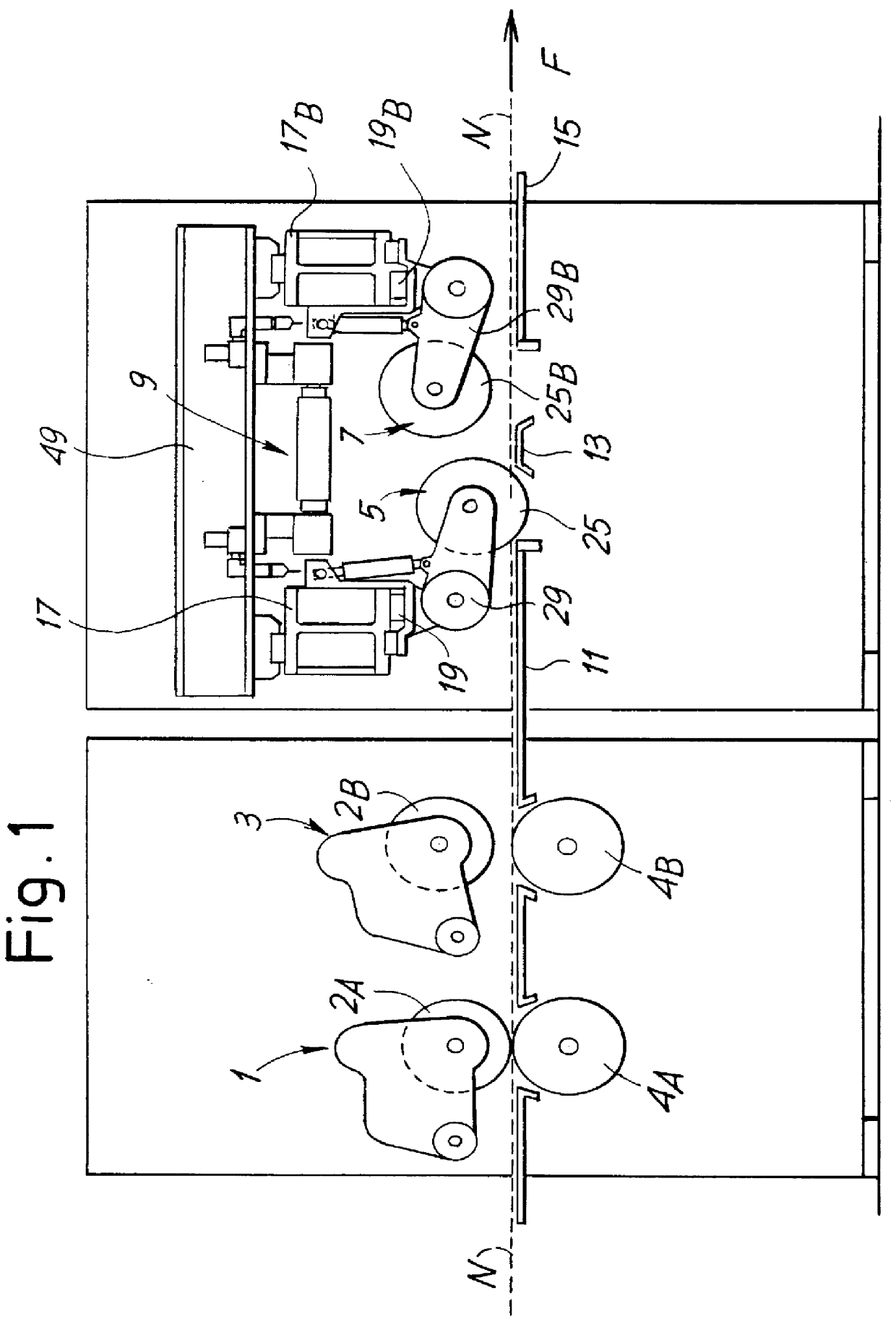 Device and method for the slitting of a web and slitter/scorer machine incorporating said device