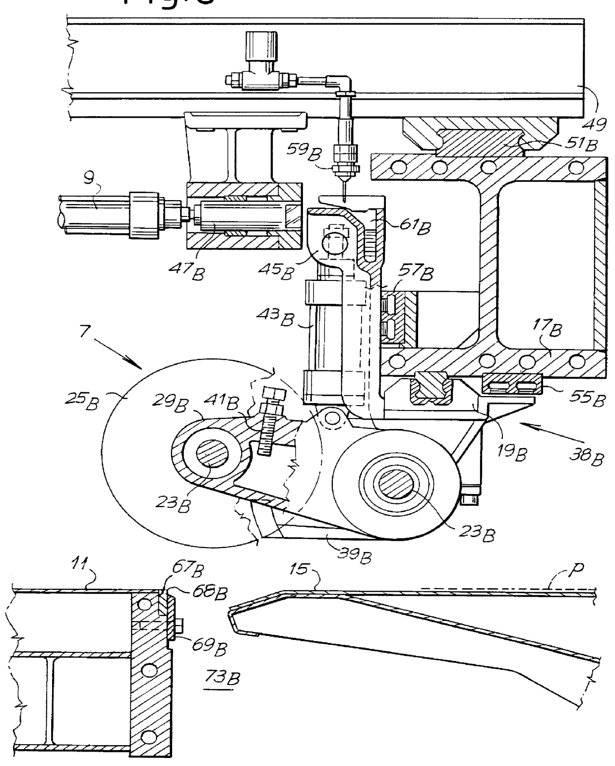 Device and method for the slitting of a web and slitter/scorer machine incorporating said device