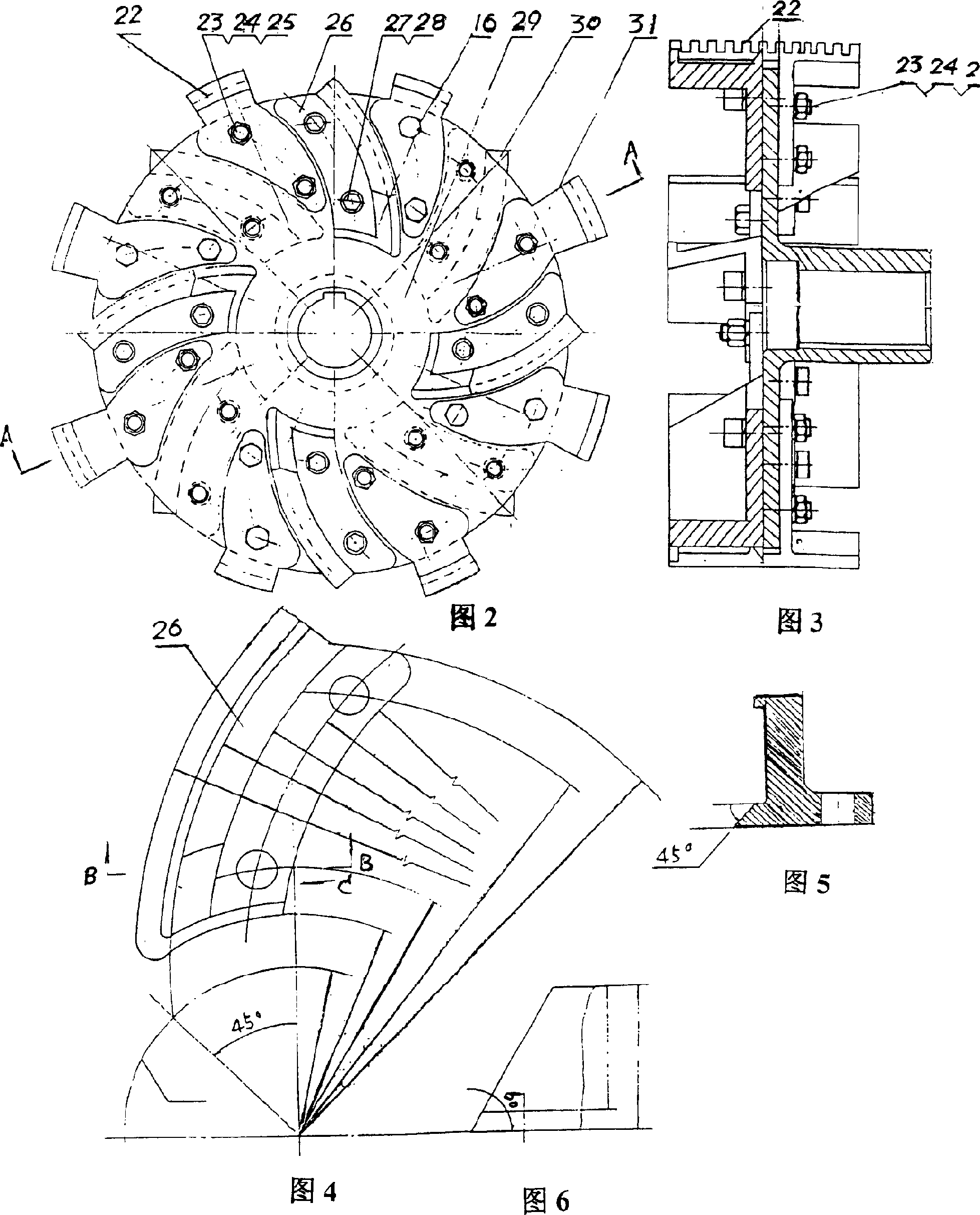 Mechanical turbulence milling tools