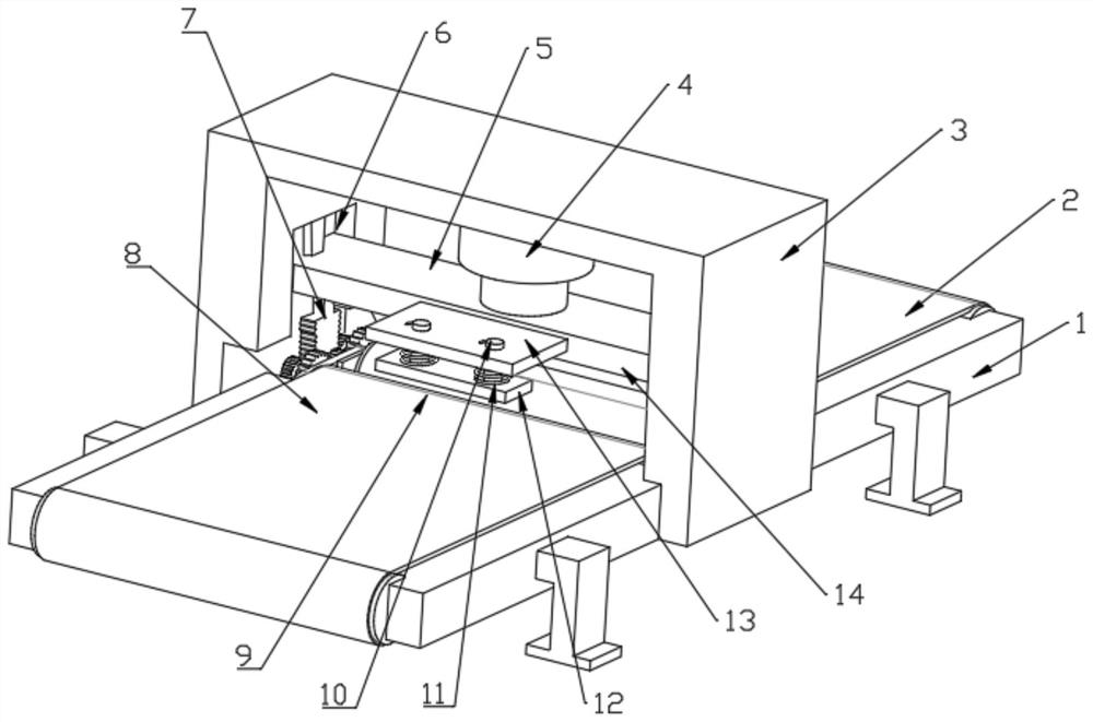 Cutting device for mattress processing