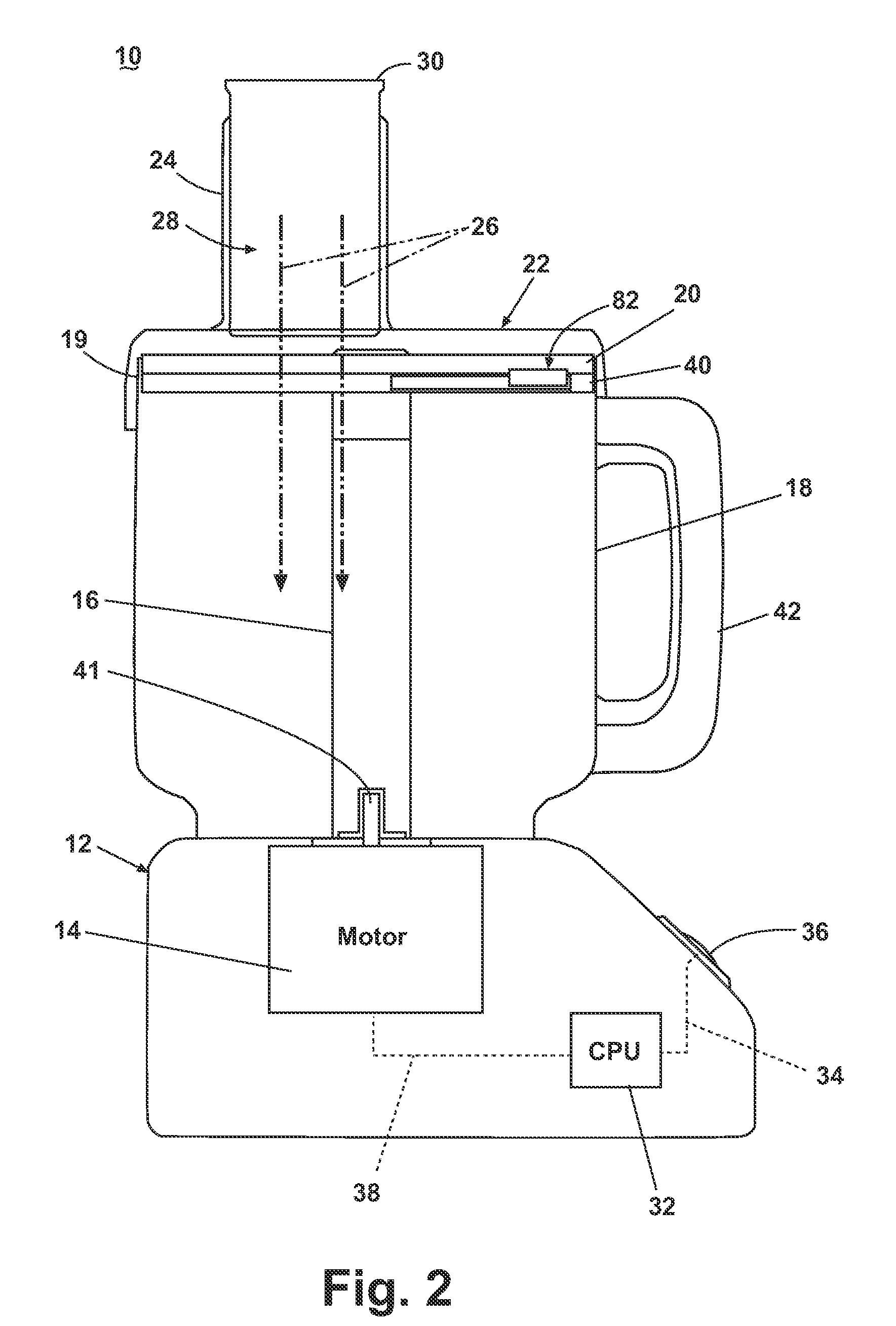 Food processor with dicing tool