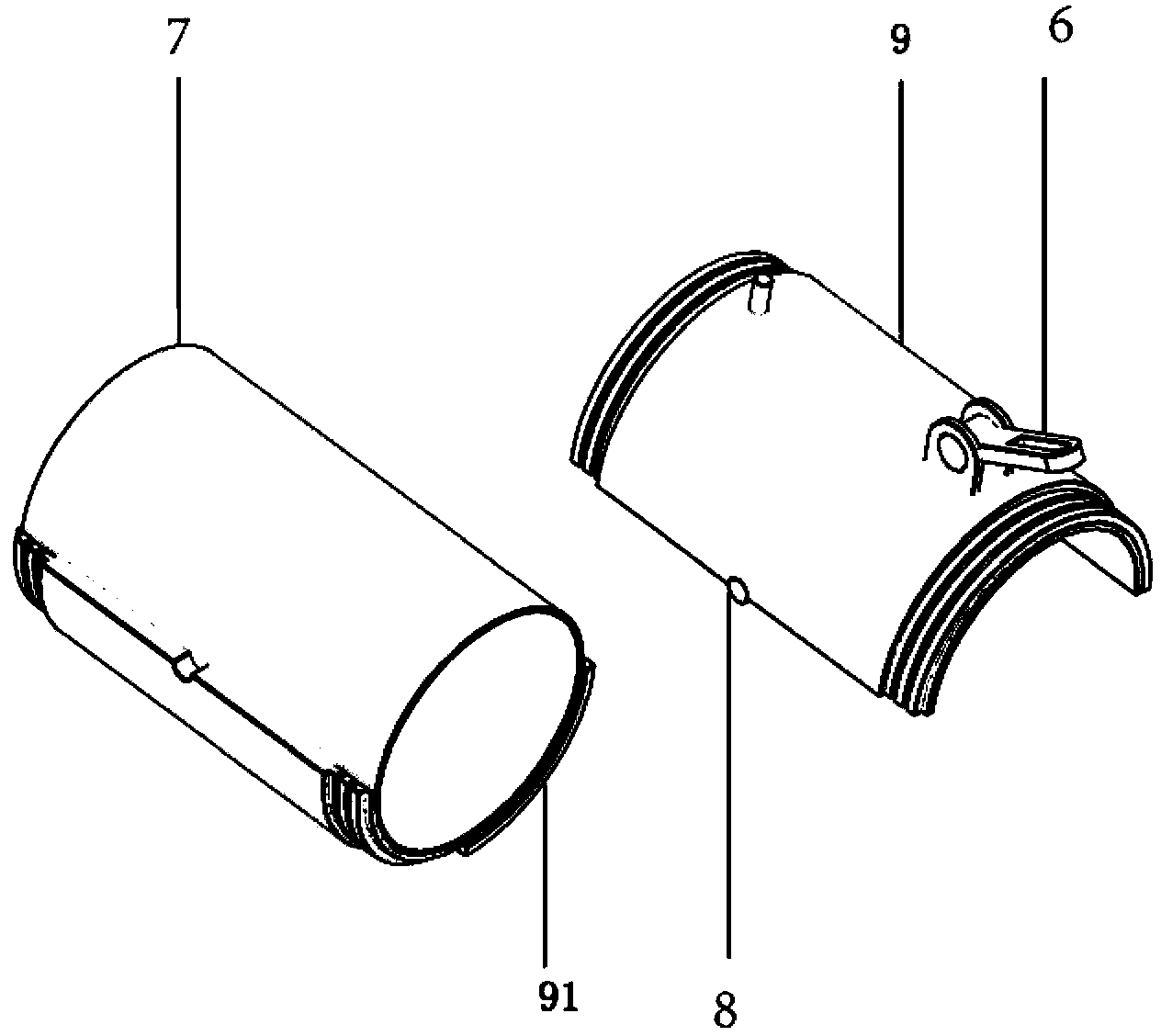 Combined soil sampler capable of sampling in layering manner