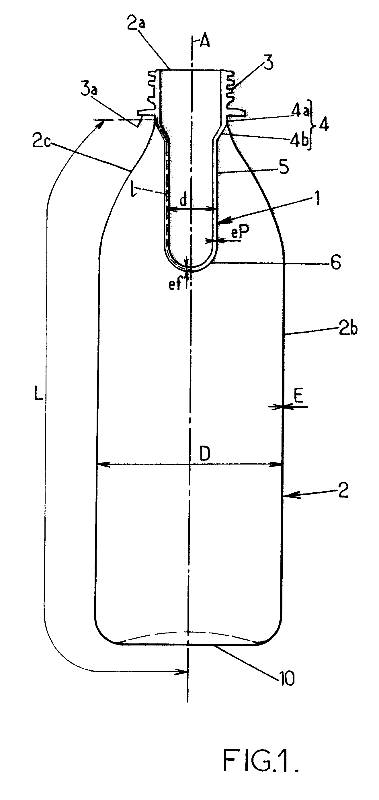 Method for producing plastic containers by stretch blow molding, preform, container and use of such a container