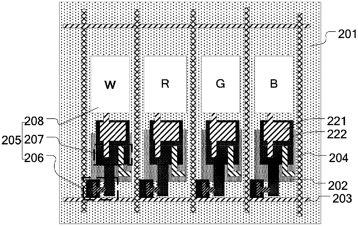 OLED array substrate, display device and method for repairing dark spots thereof