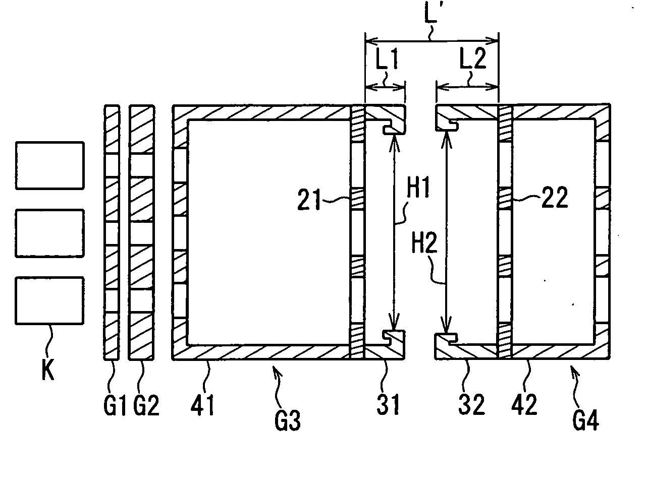 Color cathode ray tube and electron gun used therein