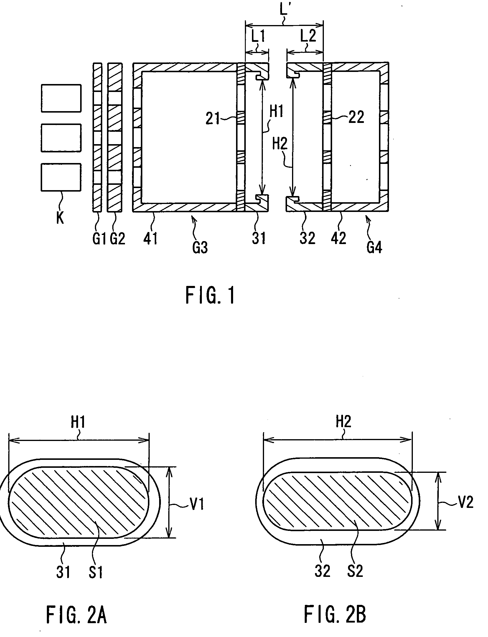 Color cathode ray tube and electron gun used therein