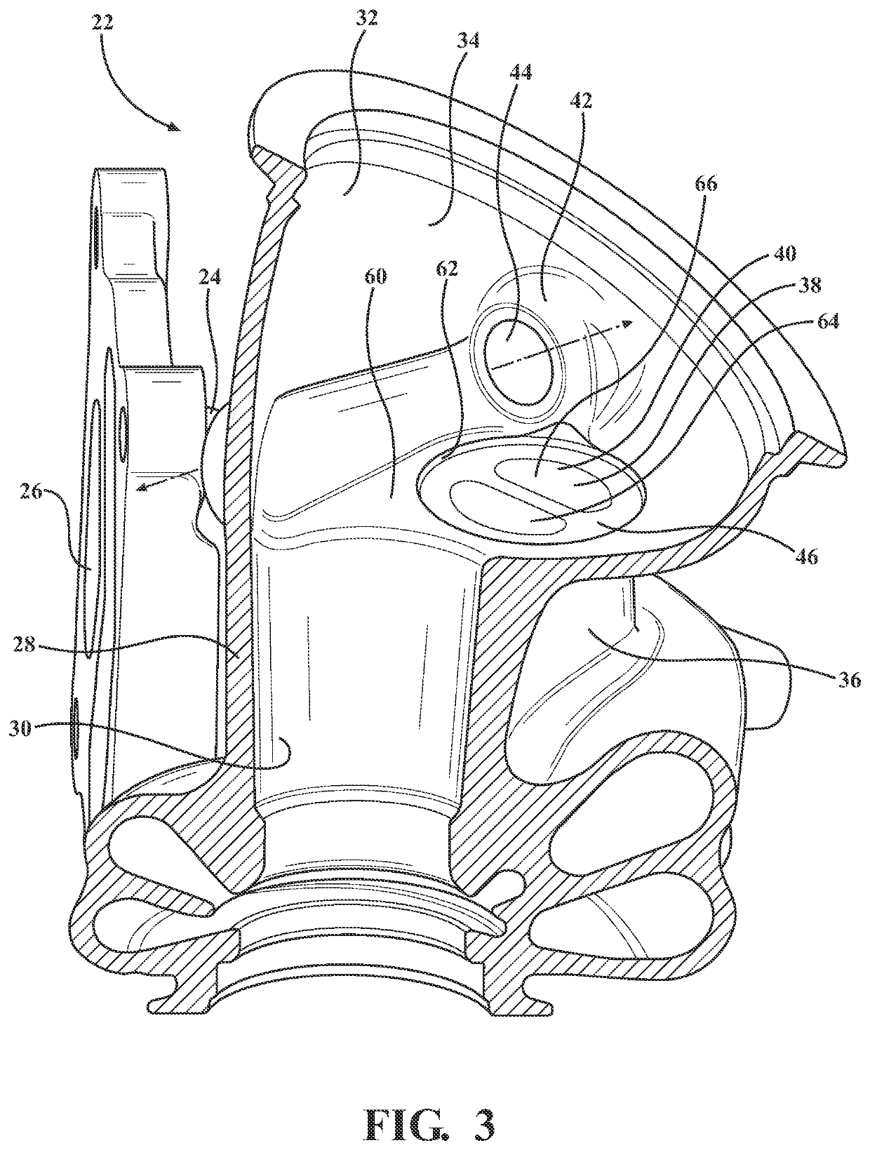 Turbine housing of a turbocharger