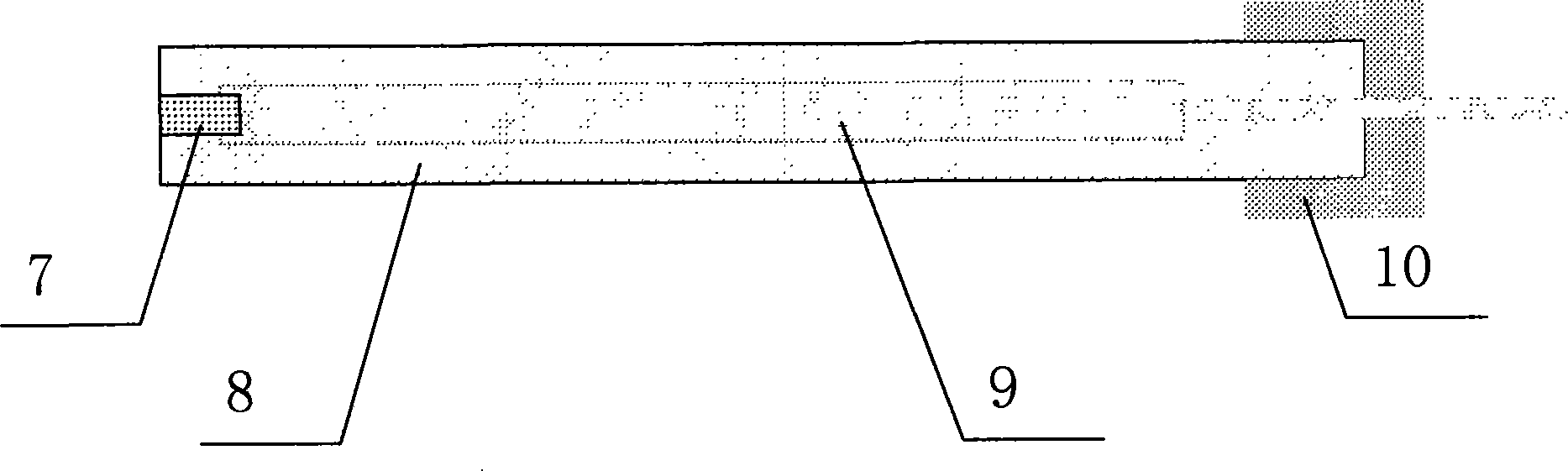 Preparation method of double layer electrochemical working electrode with shielding outer layer