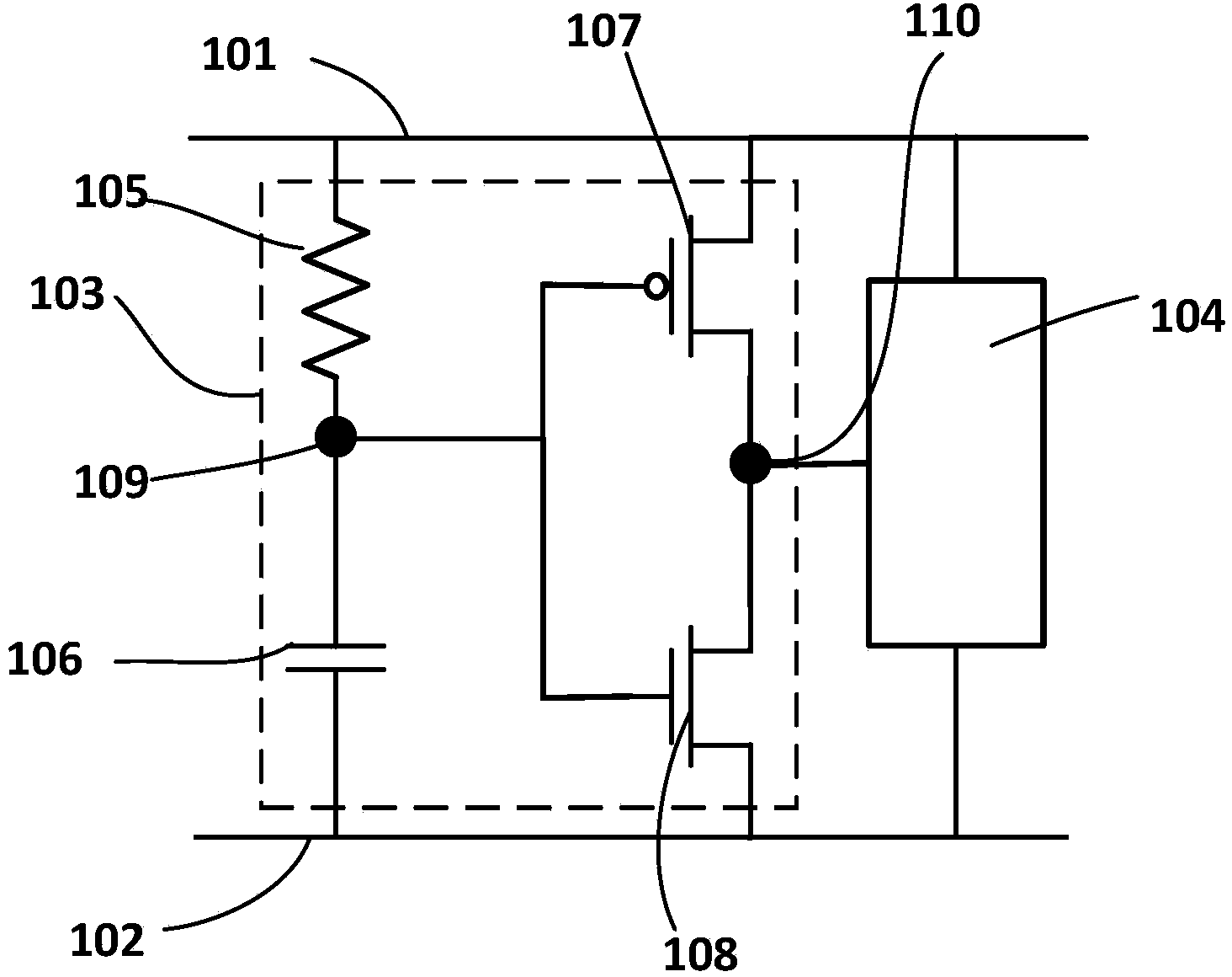 RC triggered ESD protection circuit for integrated circuit