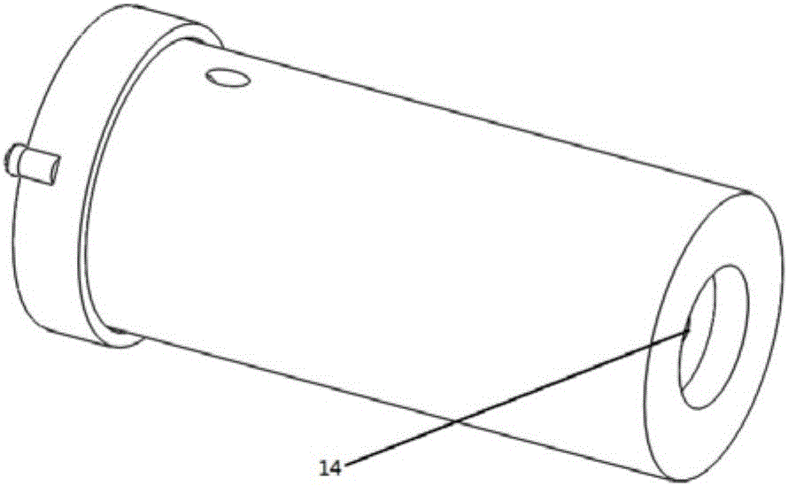 Electric arc spraying device suitable for inner wall of pressure vessel