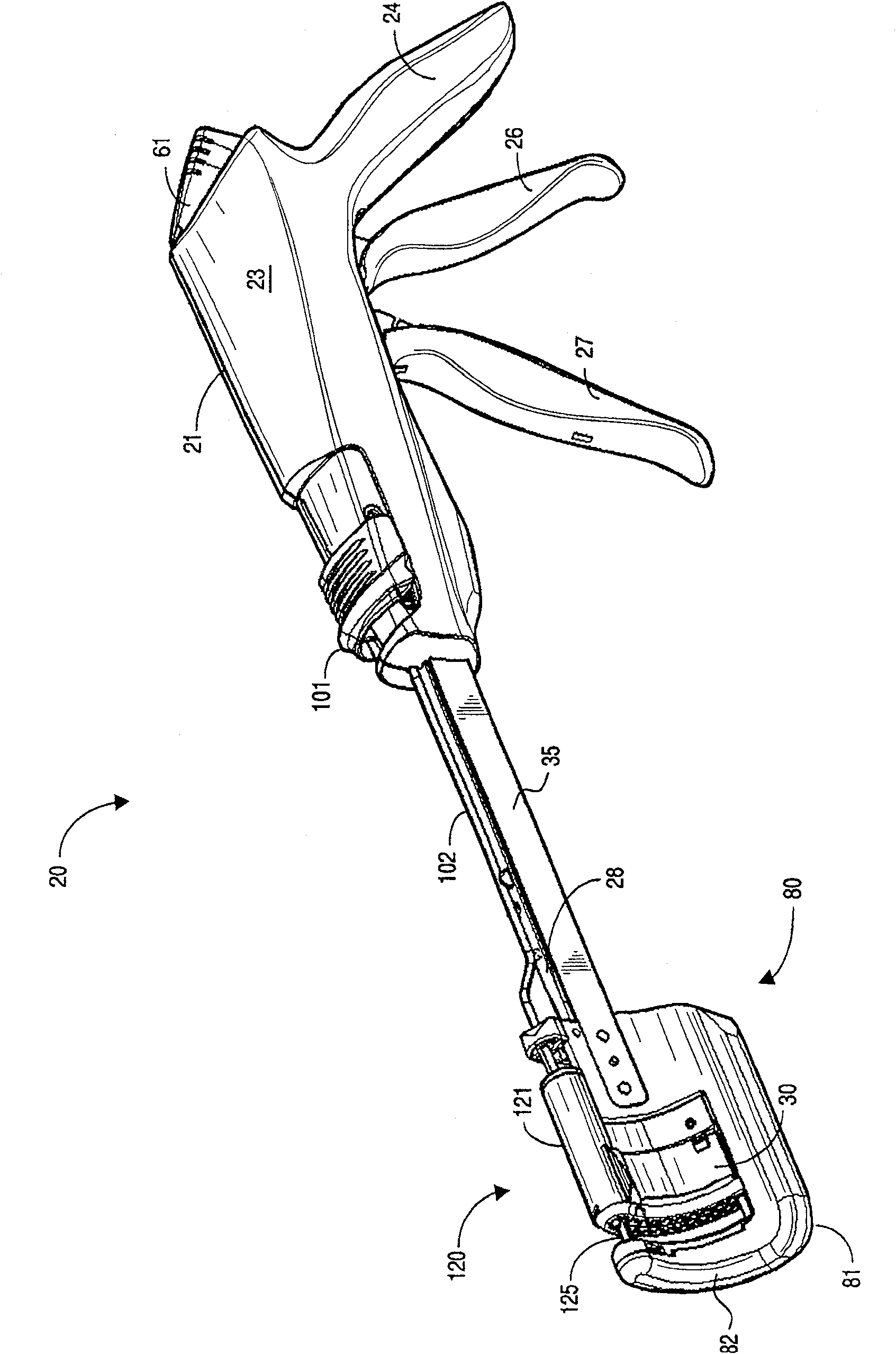 Curved cutter stapler with aligned tissue retention feature