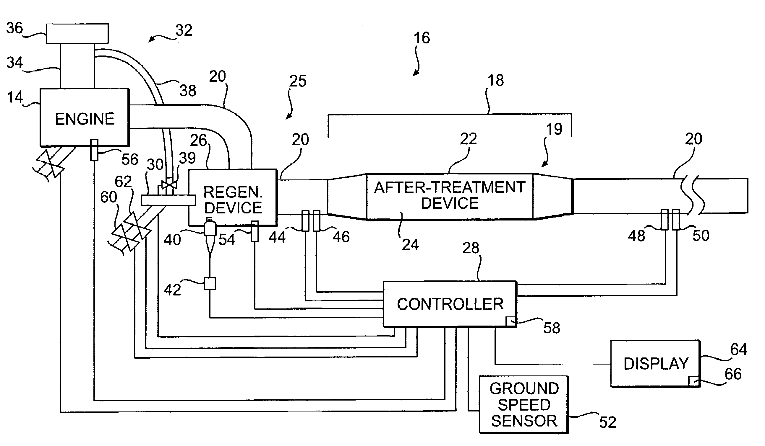 Particulate trap regeneration system and control strategy