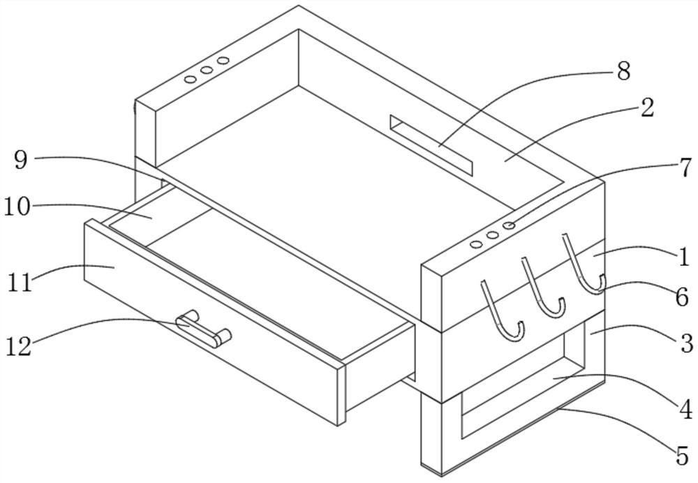 Assembling type supporting storage frame for desktop display