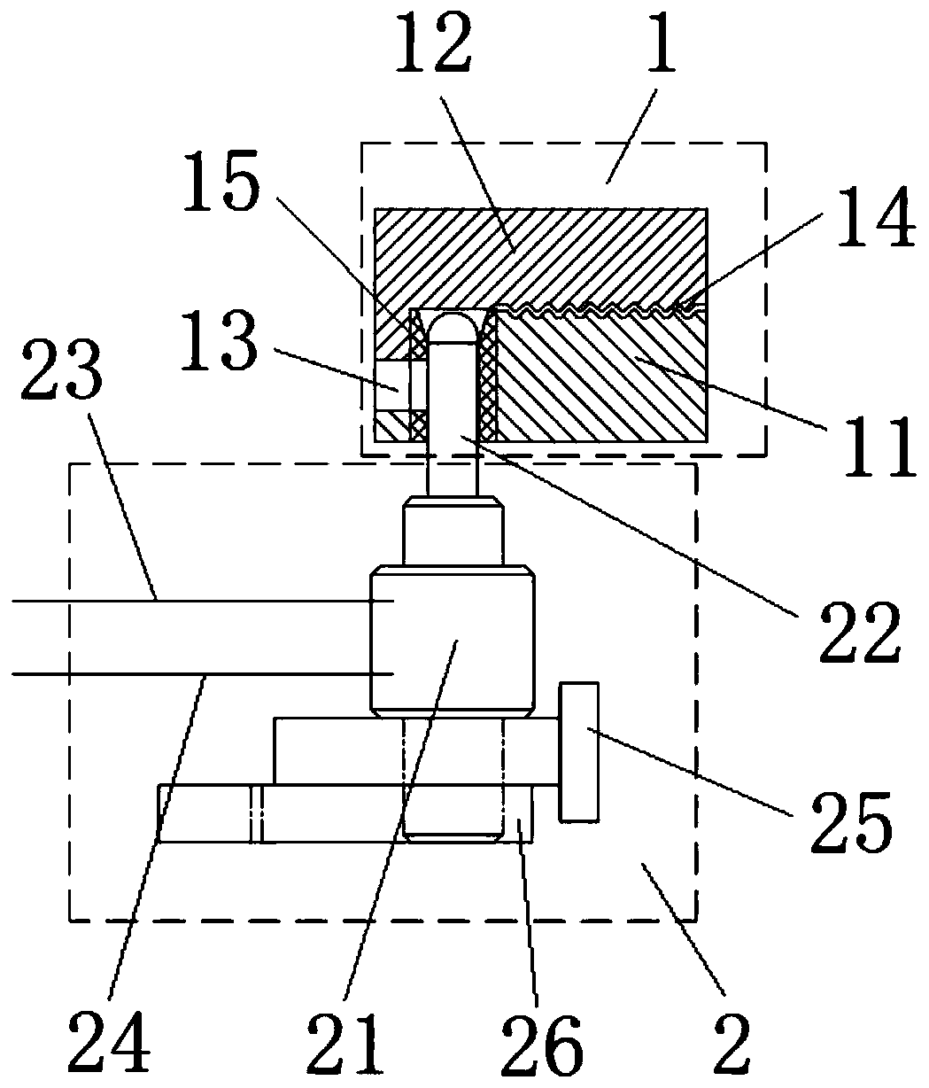 High-vacuum pressure casting die hydraulic vacuum valve