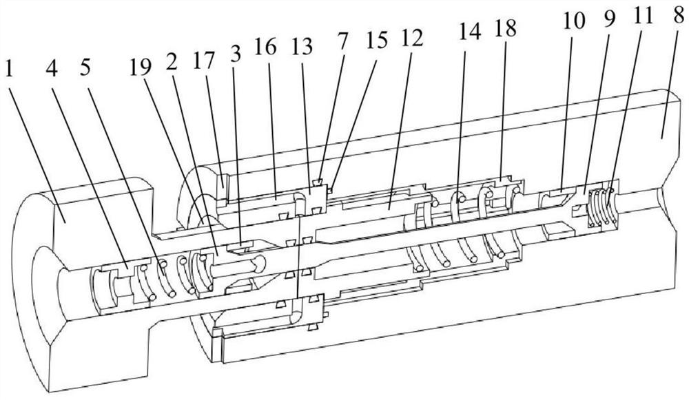 Deep-sea leakage-free underwater hydraulic joint capable of rapidly discharging seawater