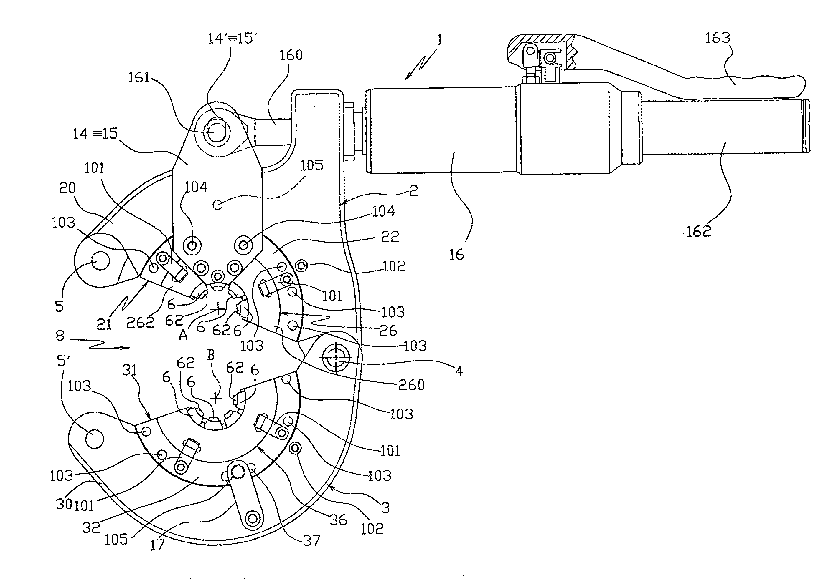 Tool for the connection of tubes by means of connection sleeves