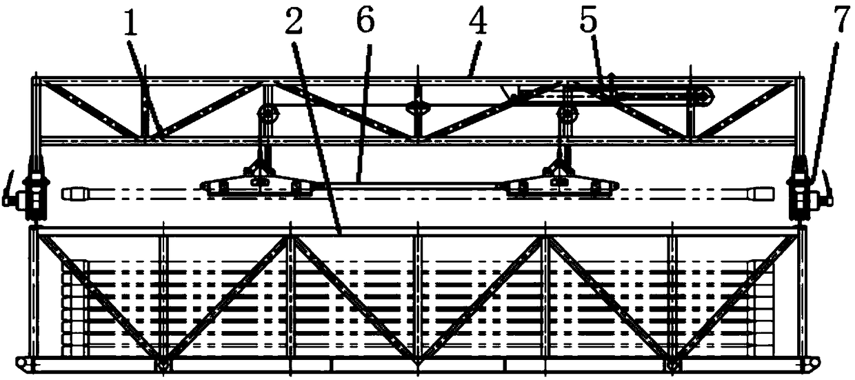 Wheel rail type drilling pipe storage device