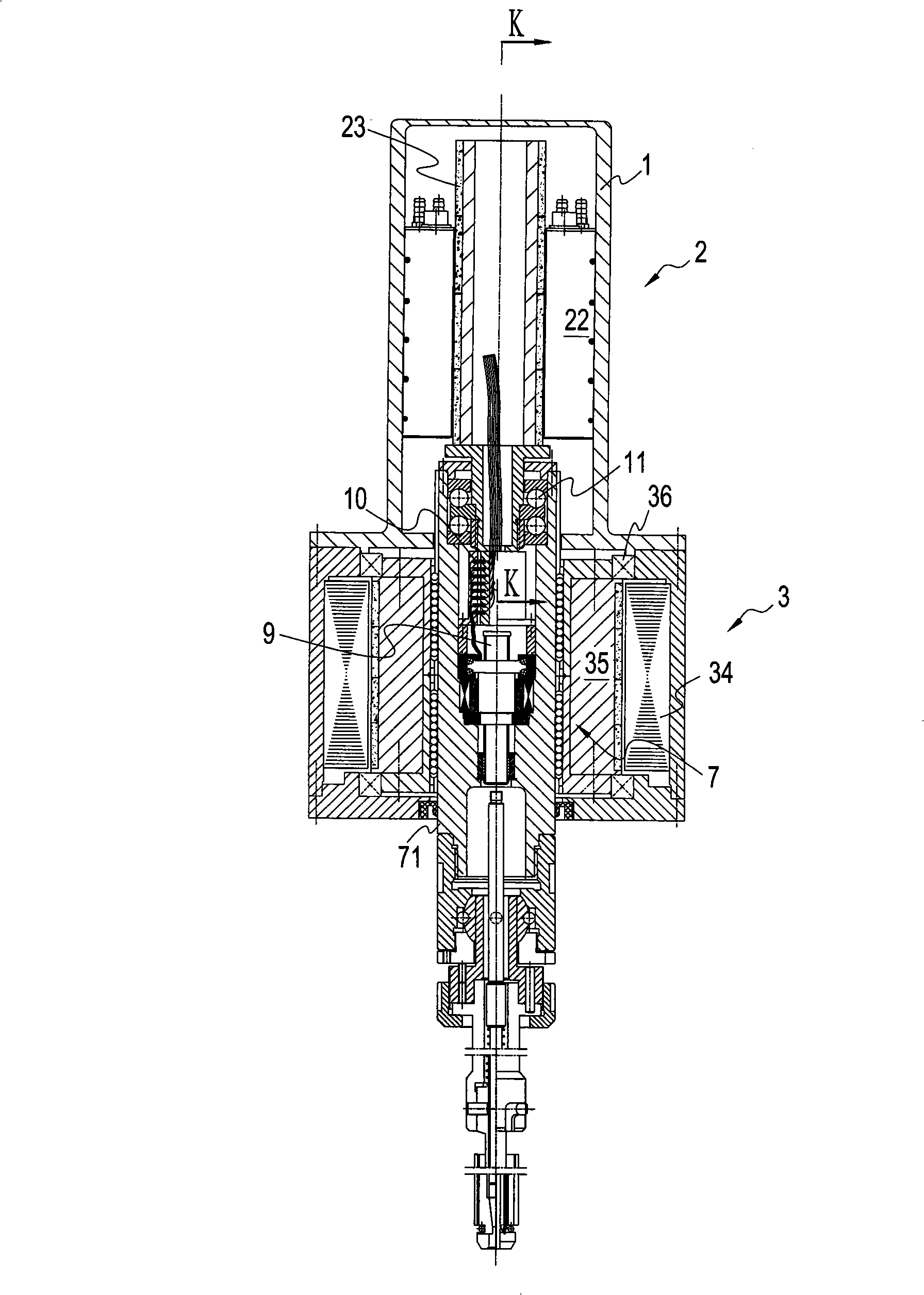 Direct drive type honing device