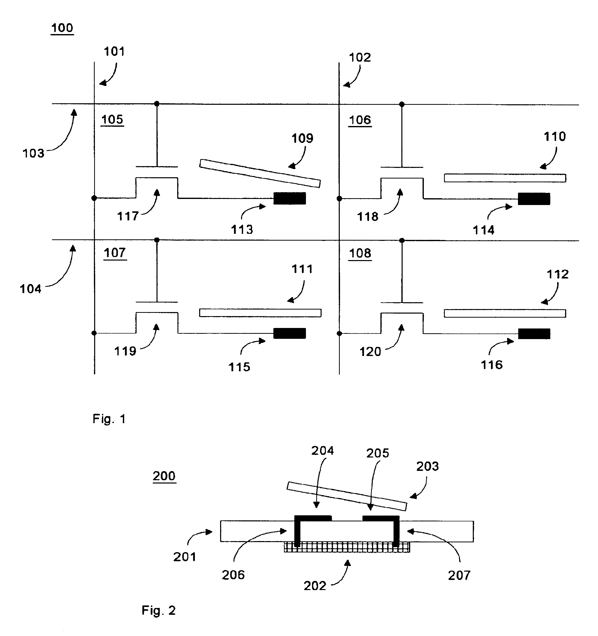 Vacuum packaged micromirror arrays and methods of manufacturing the same