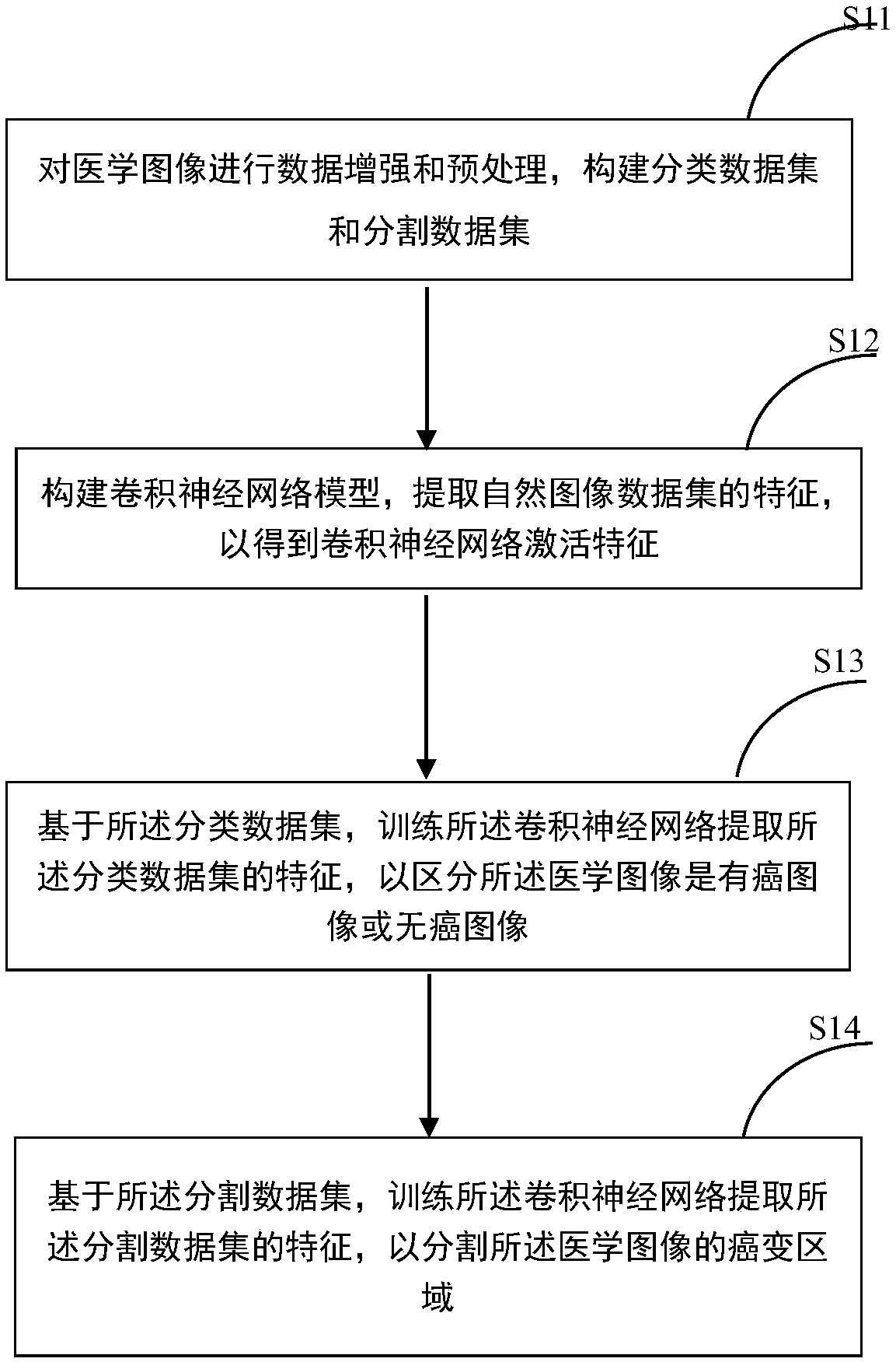 Medical image classification and segmentation method and medical image classification and segmentation device