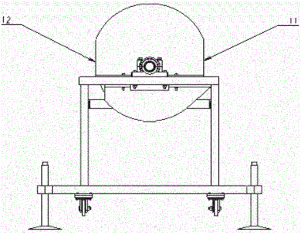 Winnowing pan type grain throwing machine