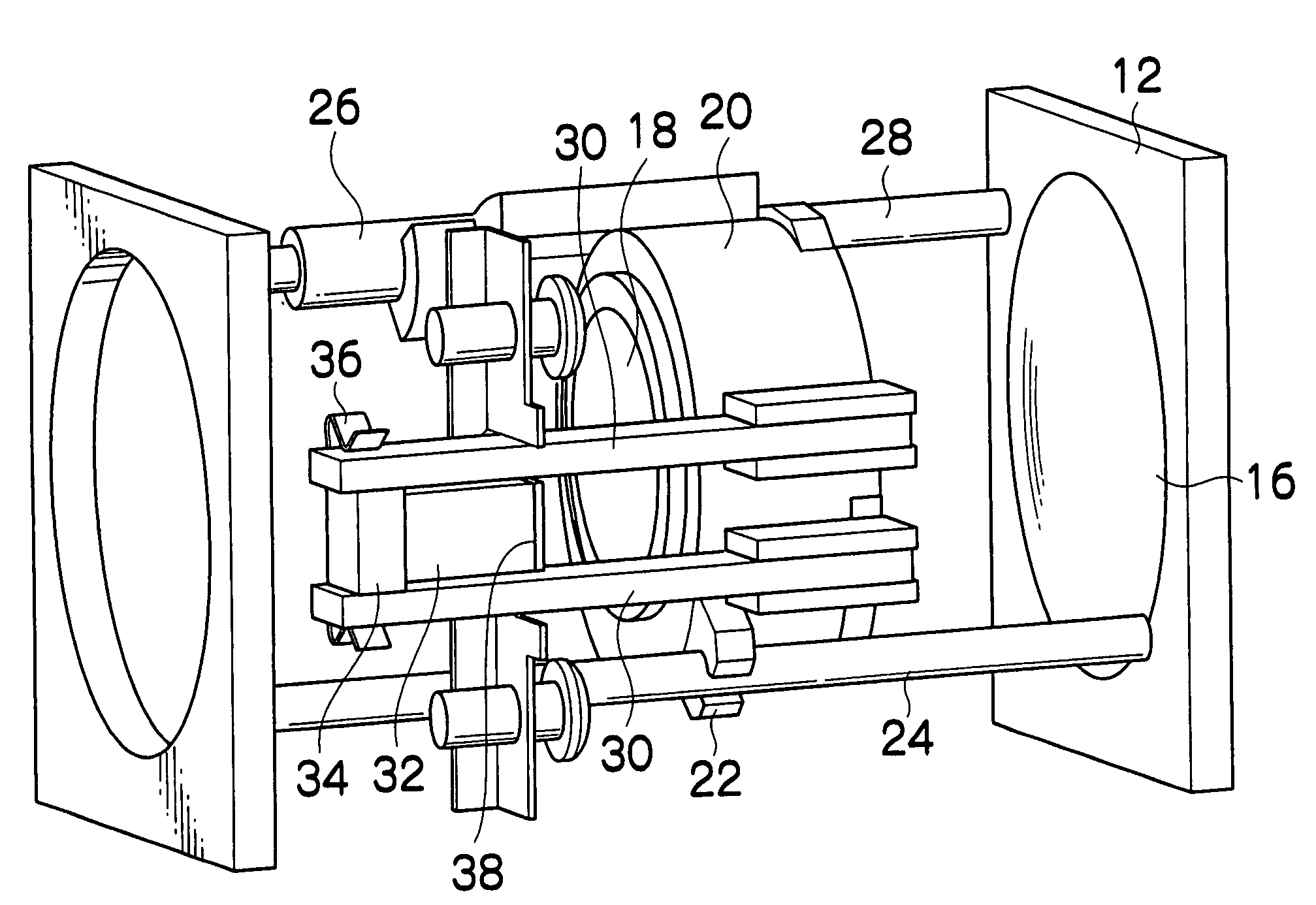 Piezoelectric actuator for driving lens