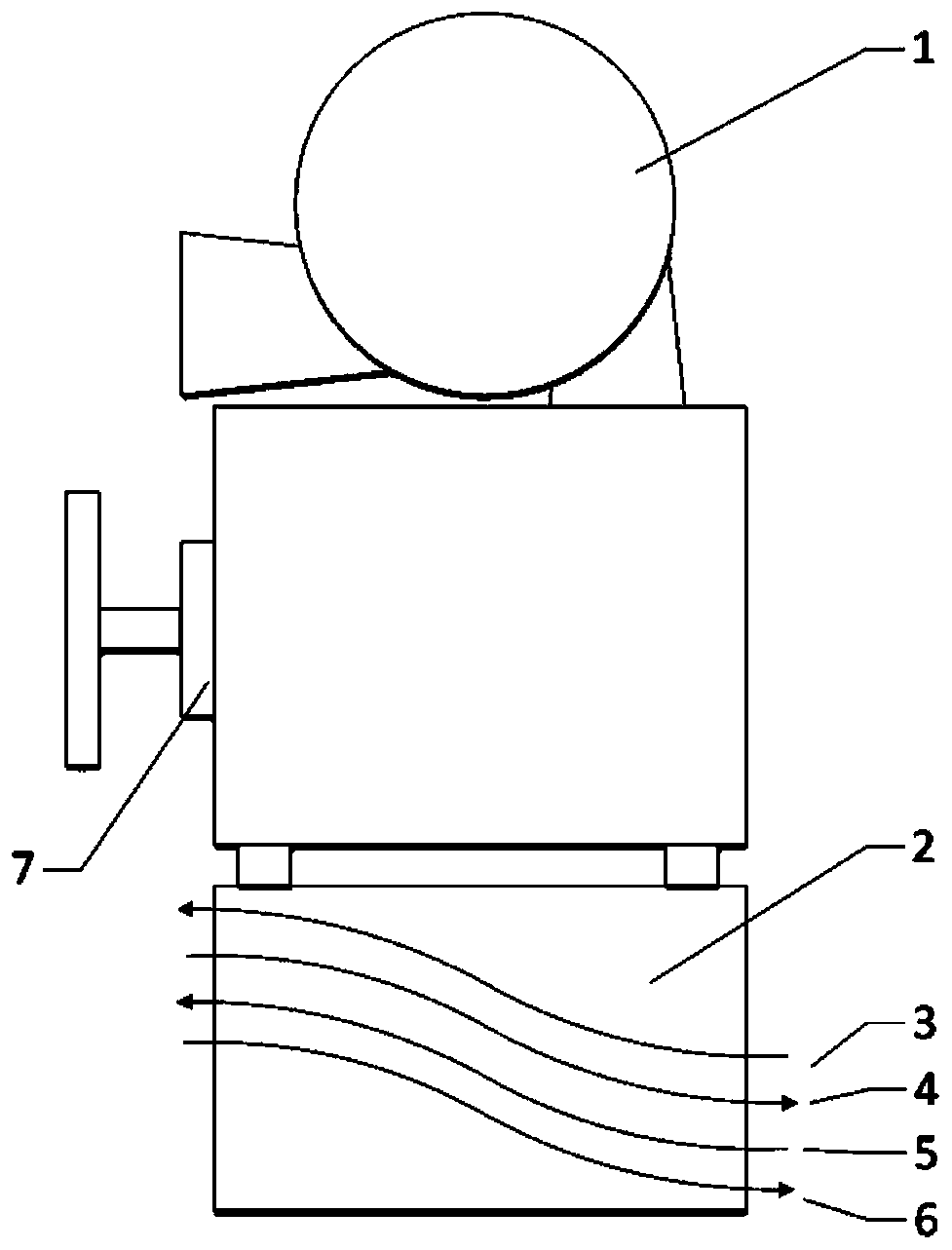 Pressurizing and inter-cooling integration device used for V type engine