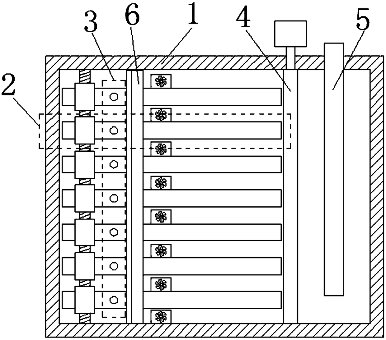 Building material volatility detection device simulating geothermal environment