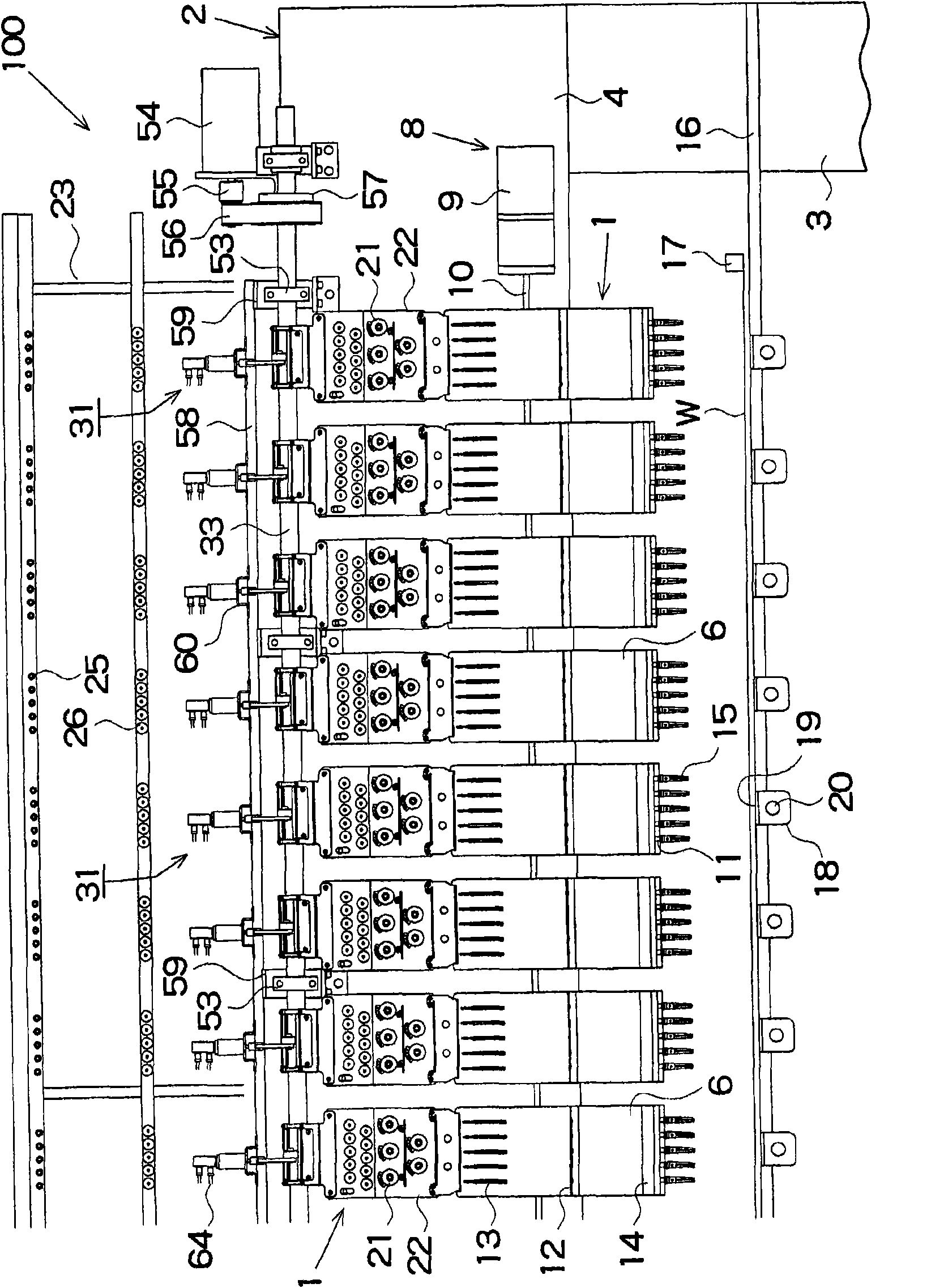 Needle thread feeding device for multi-needle embroidery sewing machine