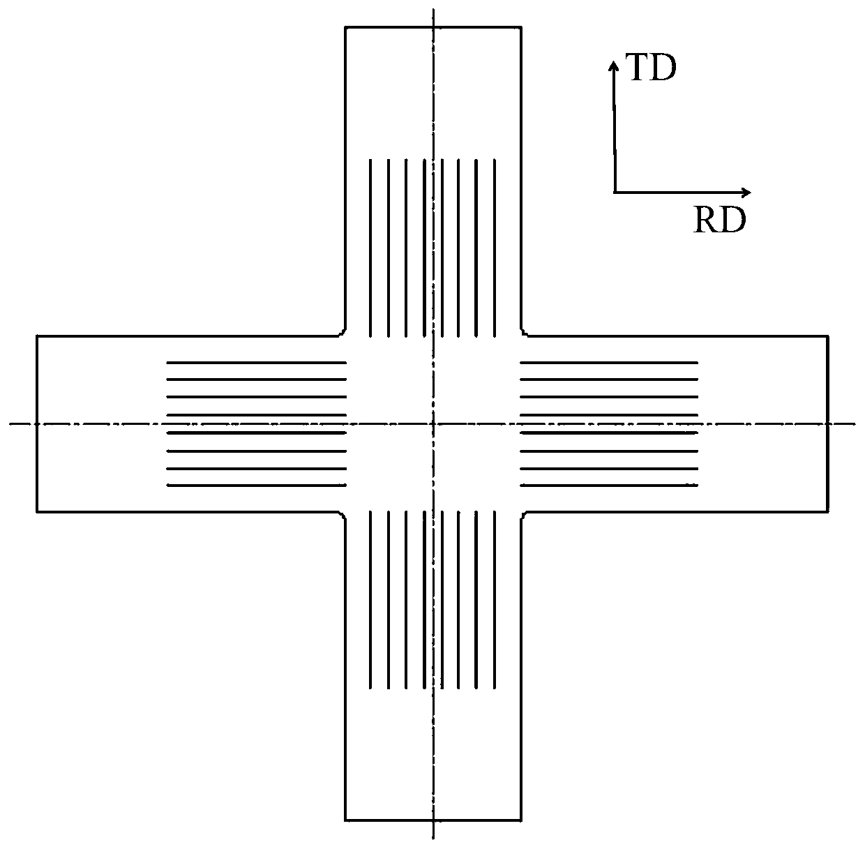 A method for measuring yield surface under cross tension pre-deformation loading