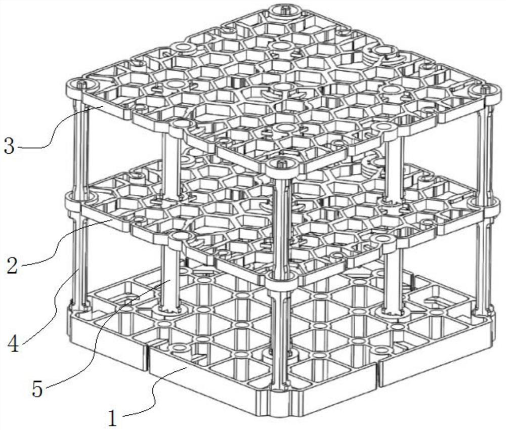 Carburizing charging tray for bearing rings