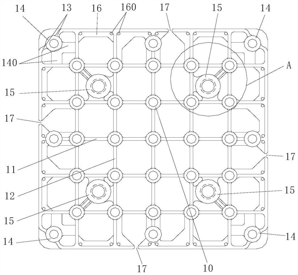 Carburizing charging tray for bearing rings