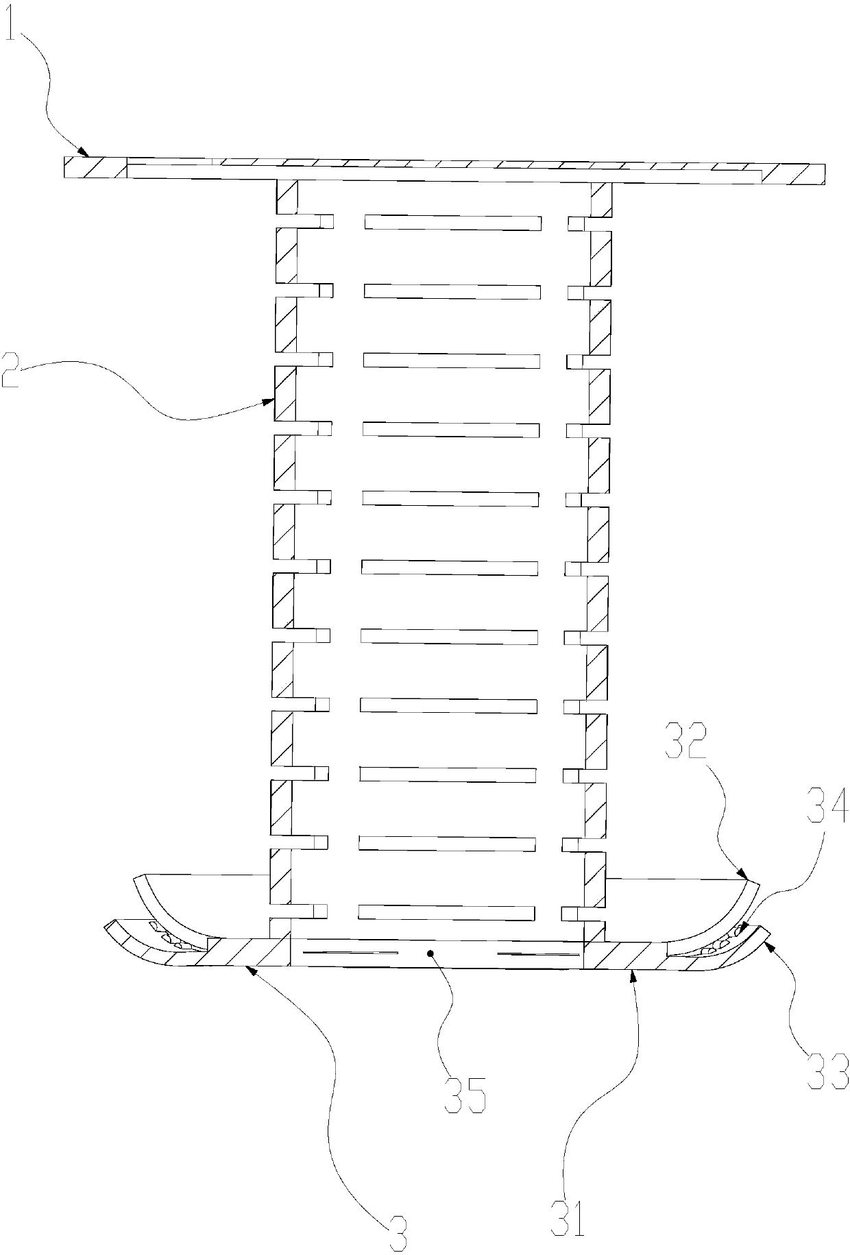 Self-adapting long-term anti-blocking device for toilet