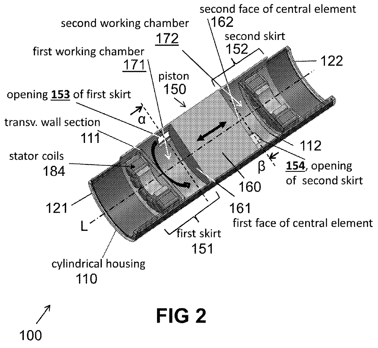 Free piston device