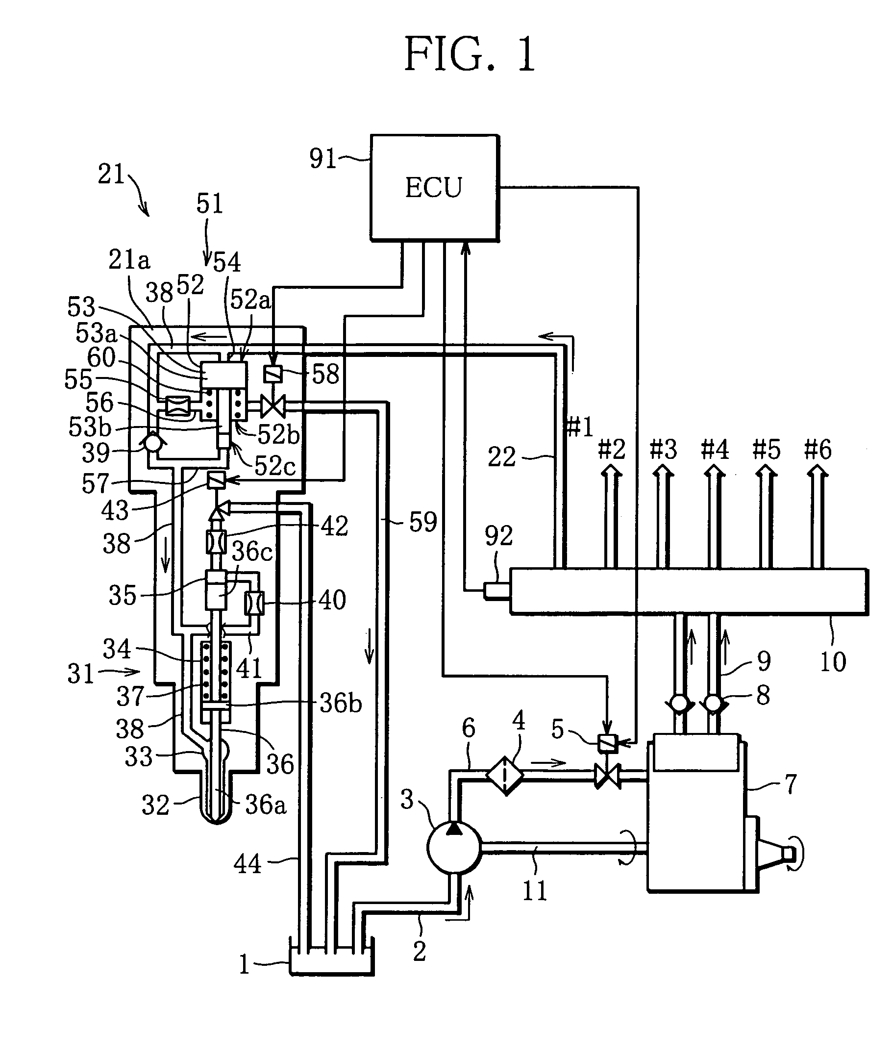 Common rail fuel injection system