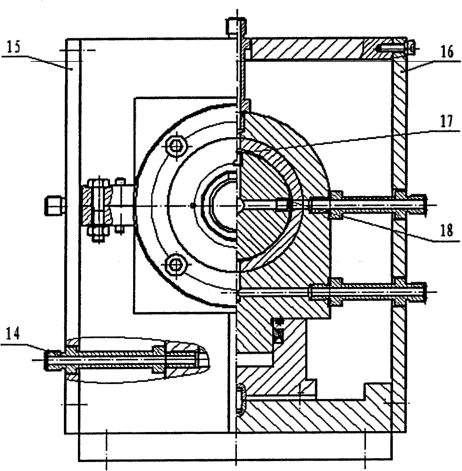 Comprehensive performance test table for water-lubricated dynamic-static pressure radial sliding bearing