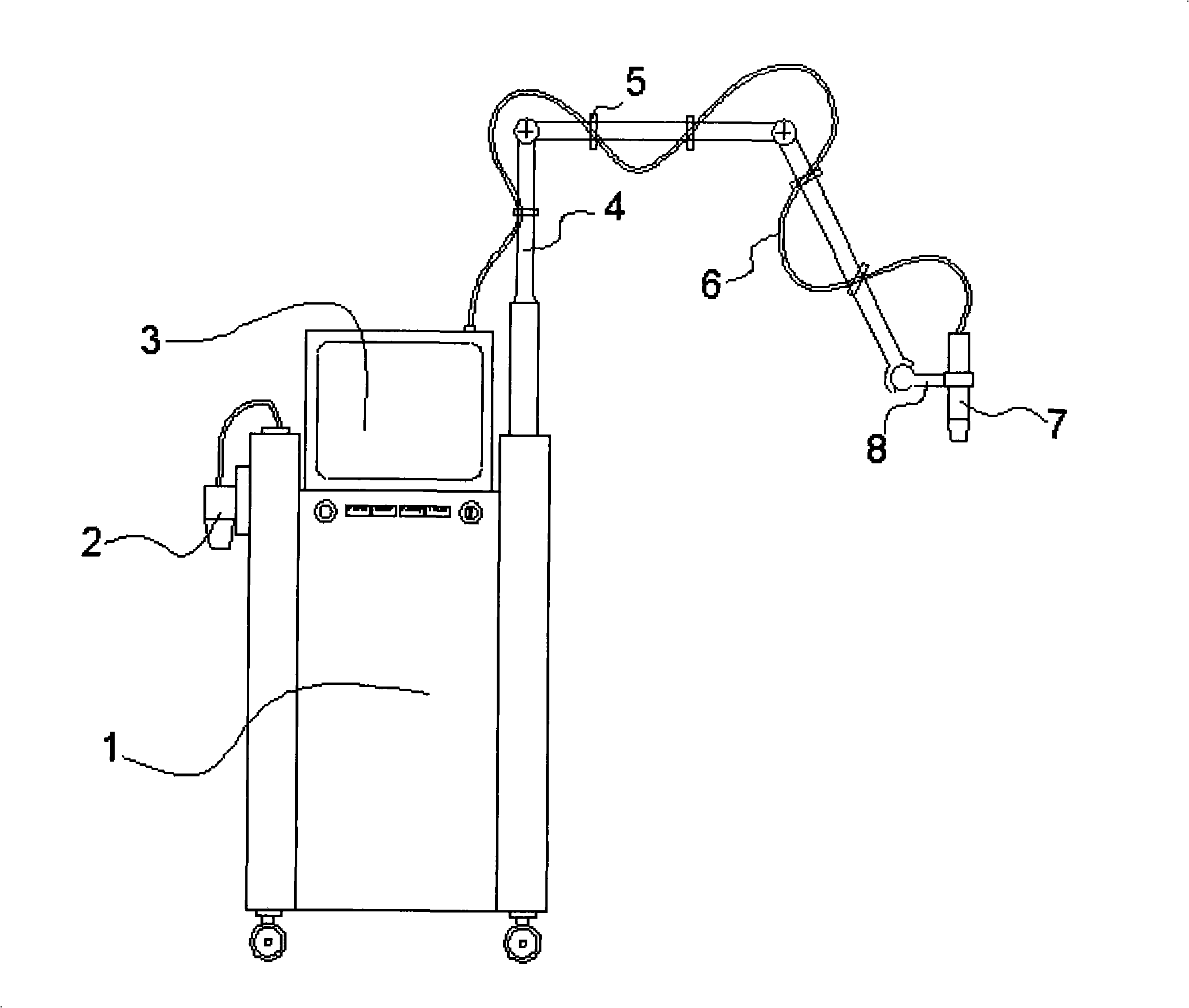 Light power medical instrument for nevus flammeus