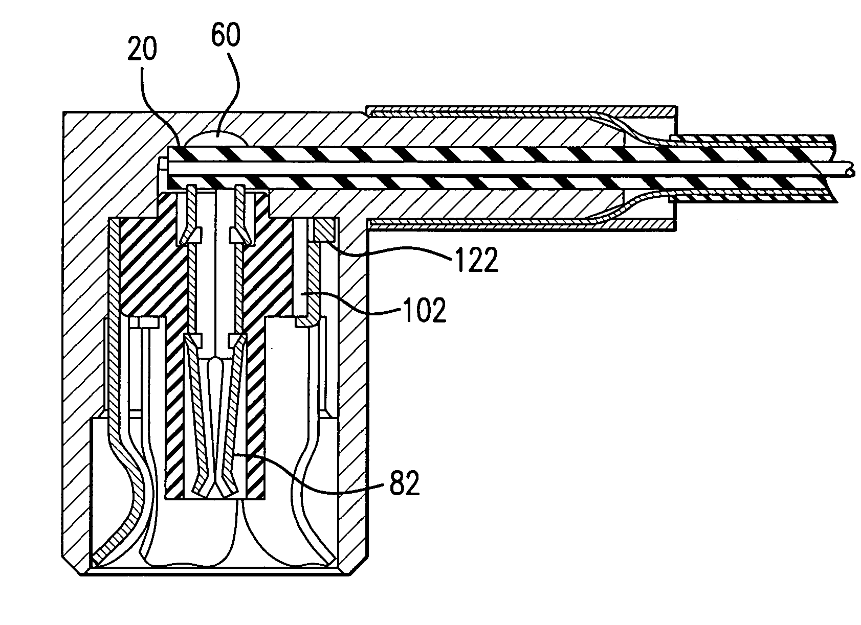 Coaxial cable insulation displacement connector