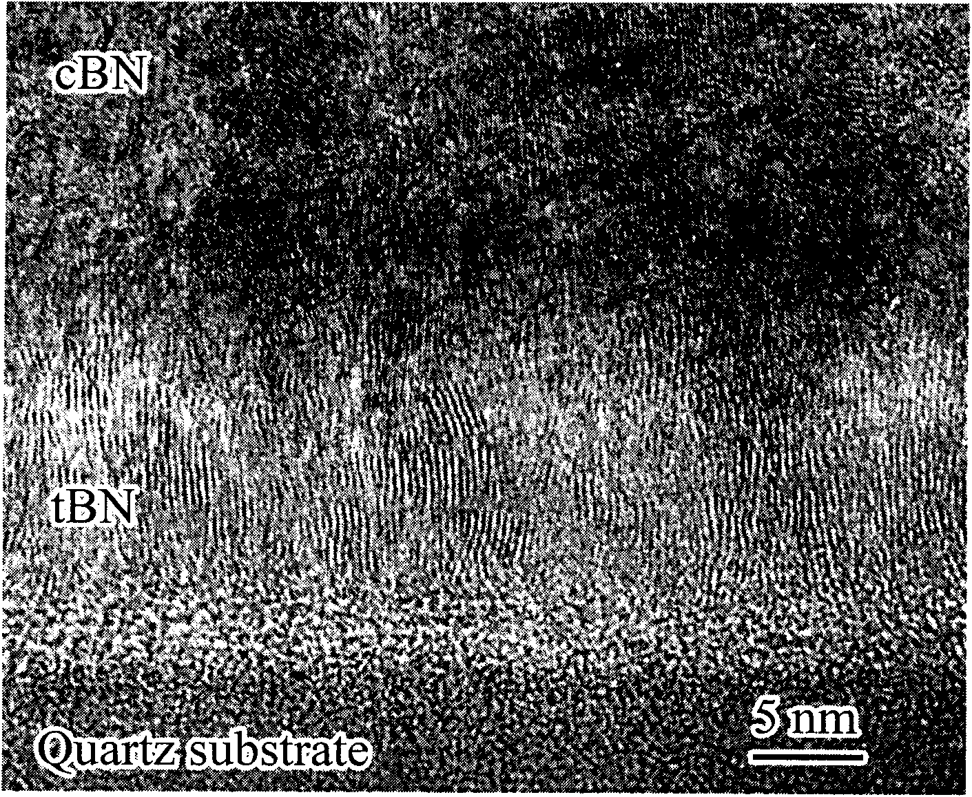 Release method of residual compression stress in nanocrystalline cubic boron nitride pellicle