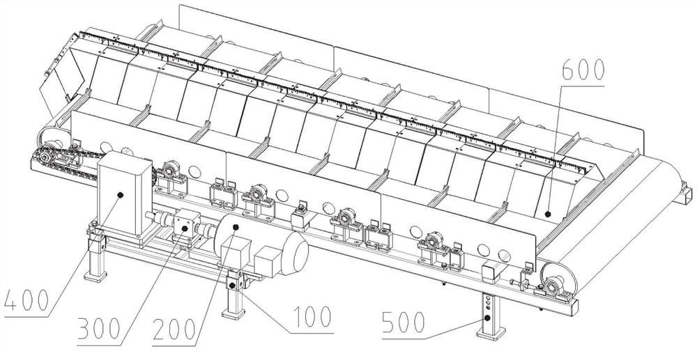 Crop stalk conveying device for test bed