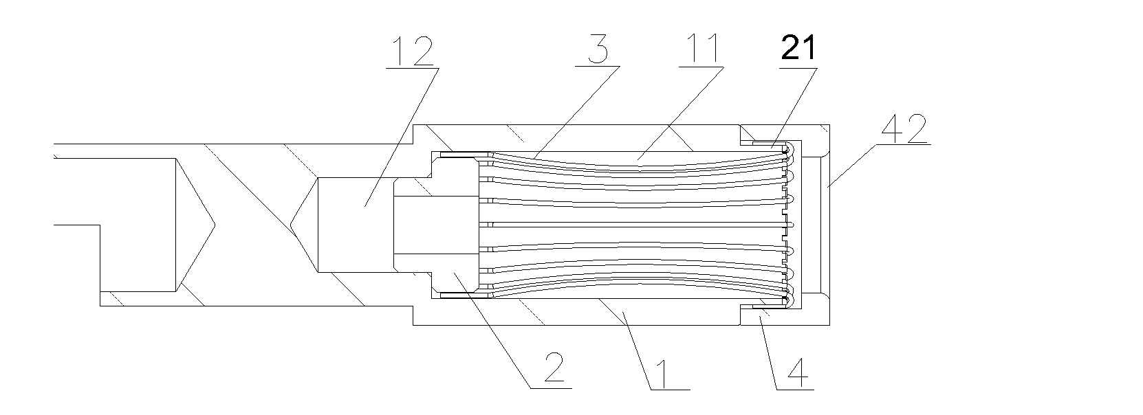 Line Spring Jack and Its Assembly Method