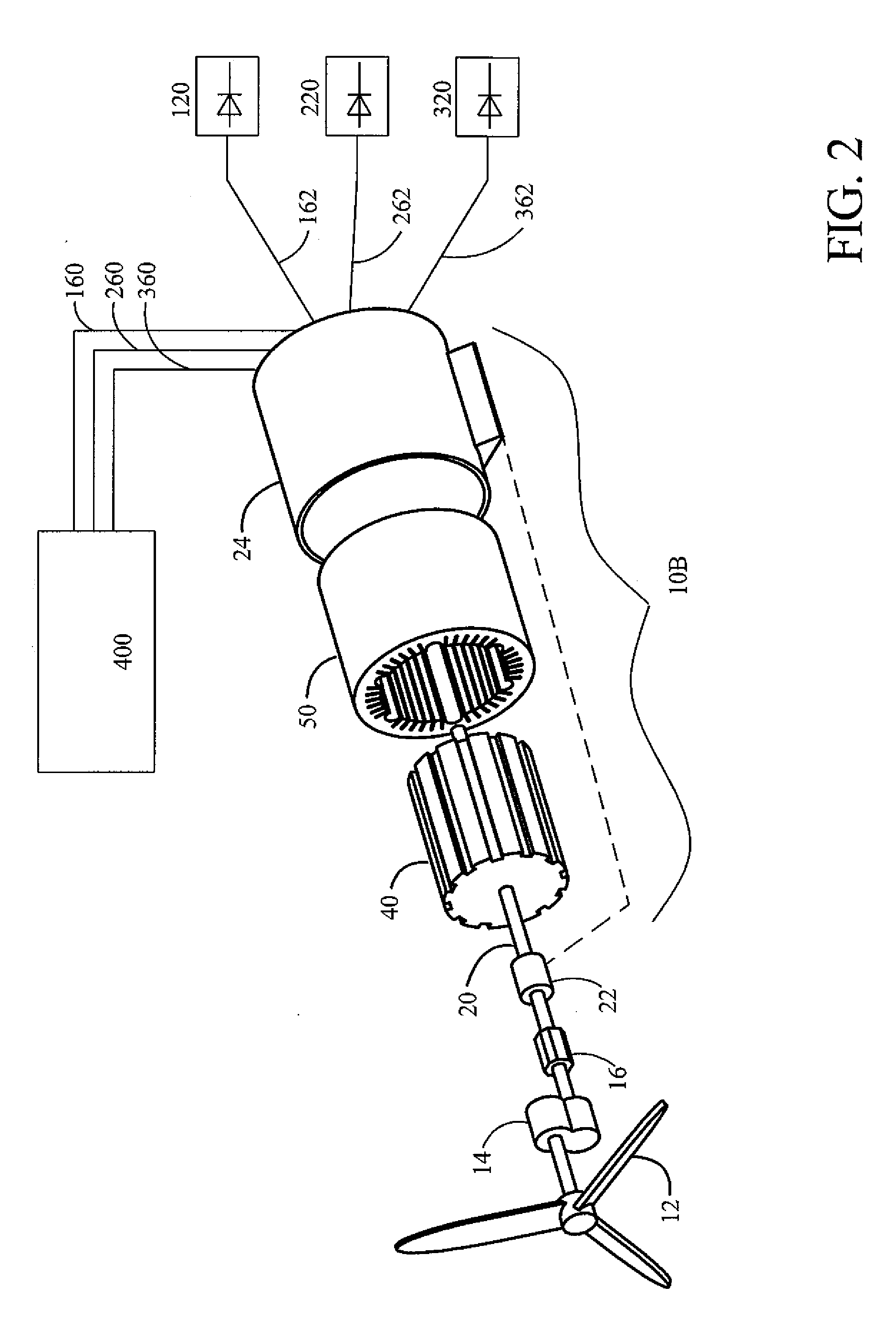 Brushless high-frequency alternator and excitation method for dc, single-phase and multi-phase ac power-frequency generation