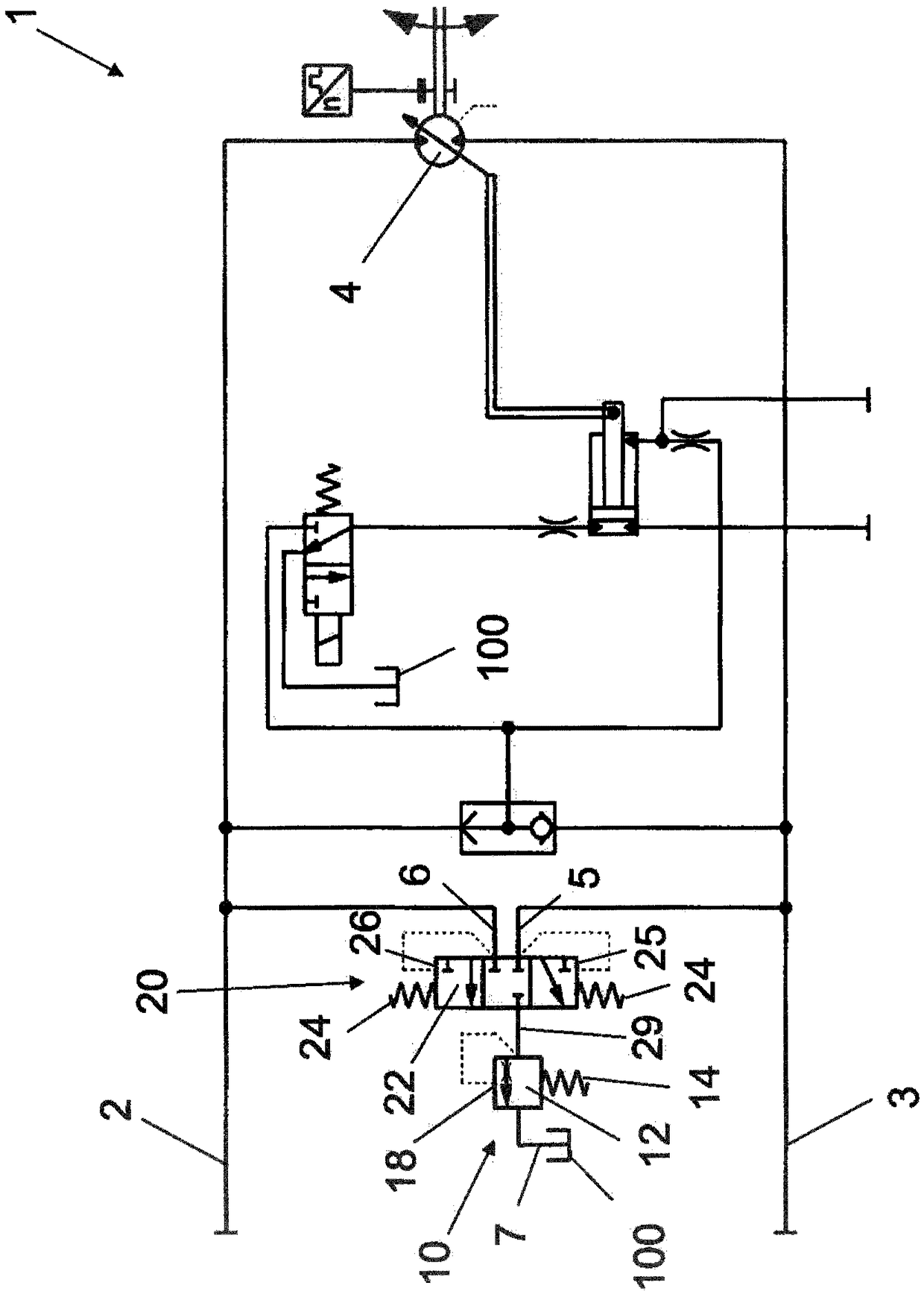 Loop flushing systems for hydrostatic equipment