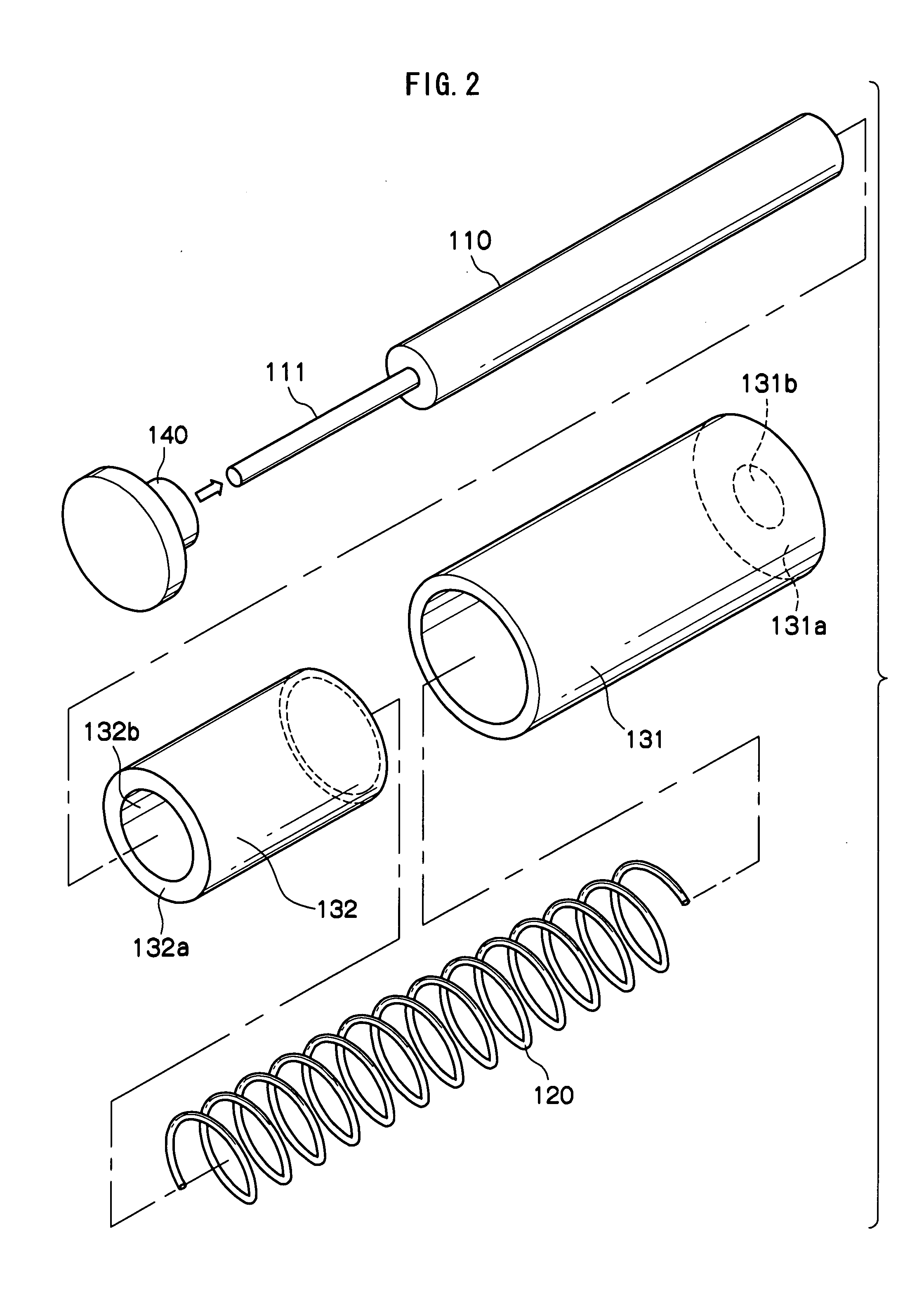 Shock absorbing device and chair