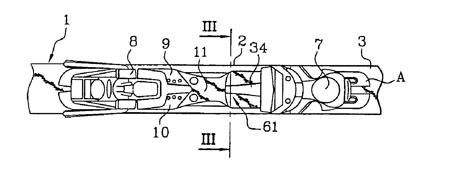 Platform for raising the bindings for a boot, and board for gliding over snow equipped with such a platform