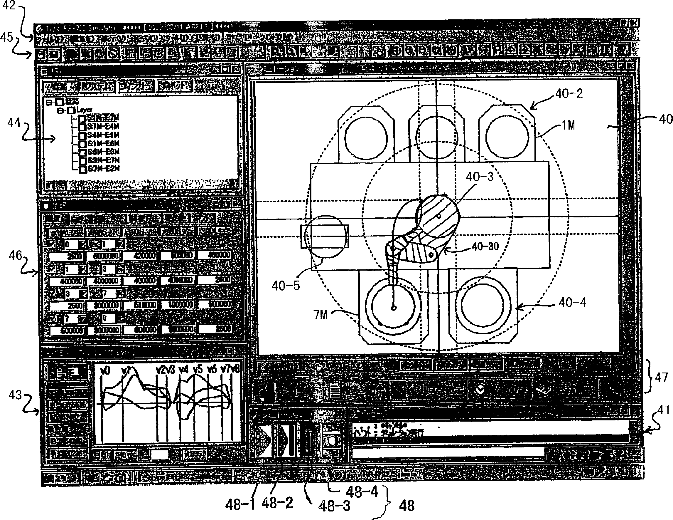 Robot simulation device, and robot simulation program