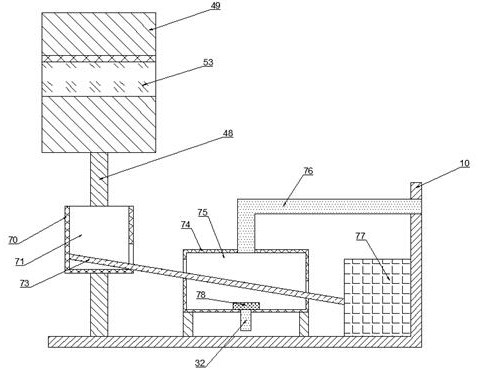 Efficient shot blasting equipment for removing rust and burrs of steel part